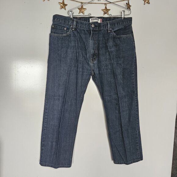 Levis Mens Vintage 505 Straight Fit 40x27 TAILORED Y2K 90s Western Biker Retro - Picture 1 of 14